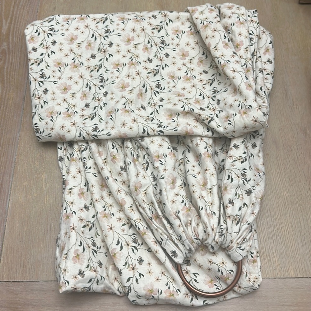 Hope & Plum Ring Sling - FLOR - Medium Length with Bronze Rings